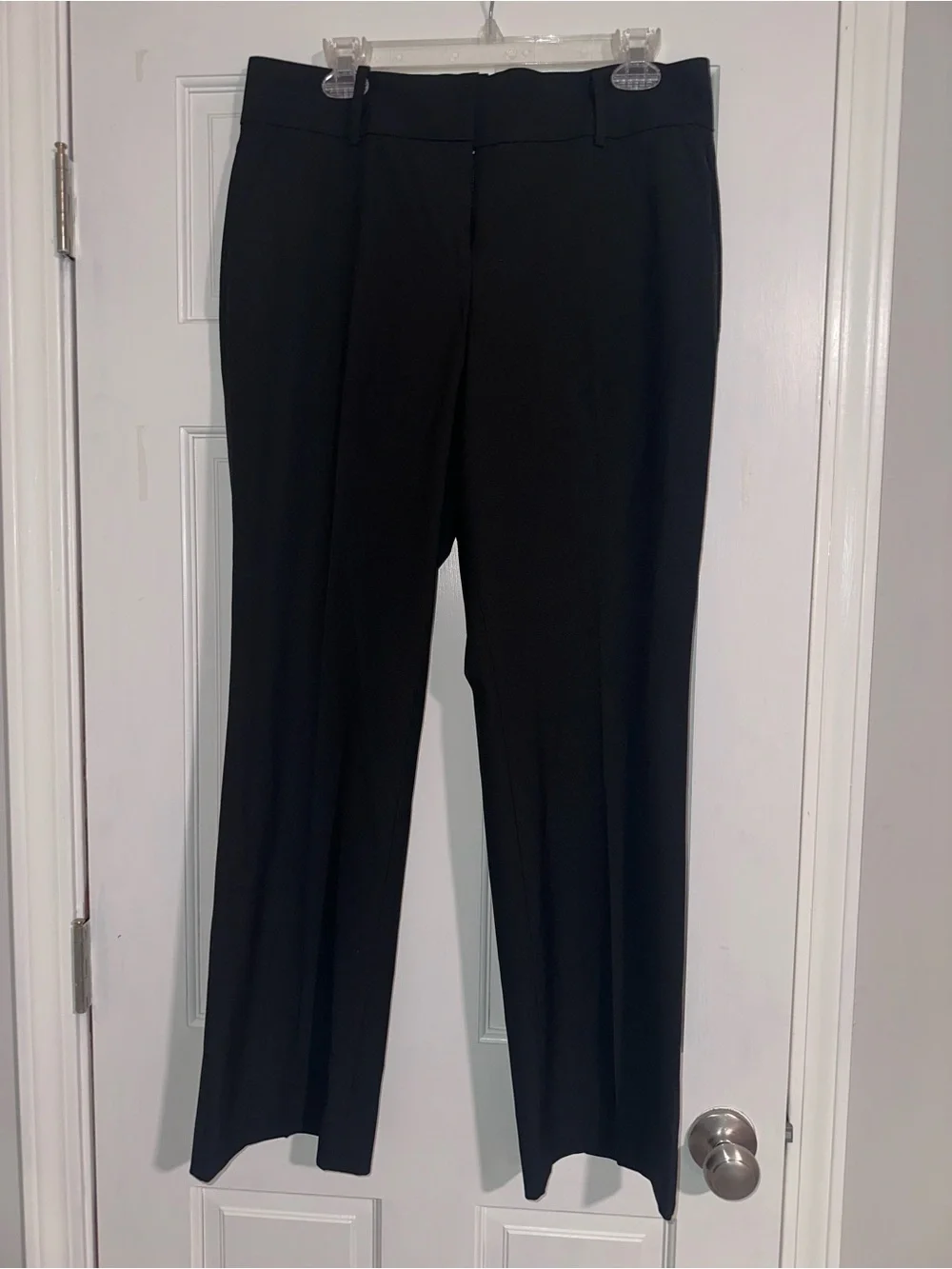 Ann Taylor Black Straight-Leg Dress Trousers NWOT Sz 10